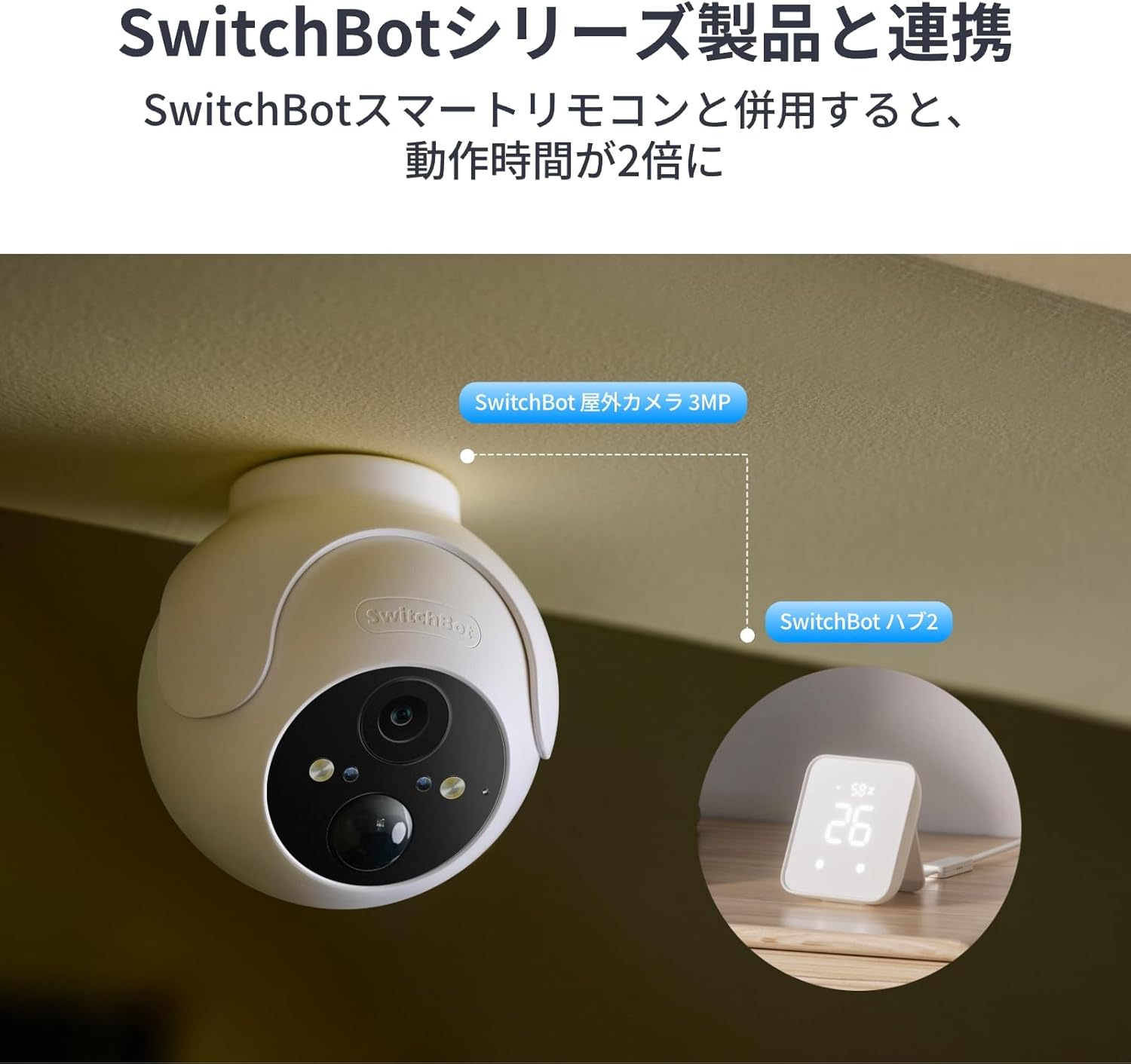 SwitchBot ソーラー屋外用防犯カメラセット