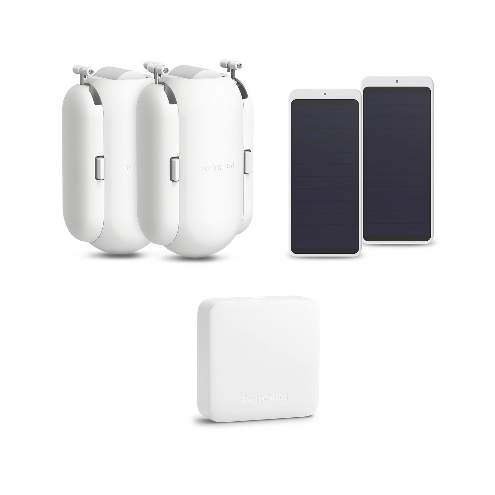 SwitchBotカーテンセット SwitchBot(スイッチボット) U型*2 カーテン*2+ハブミニ+ソラーパネル