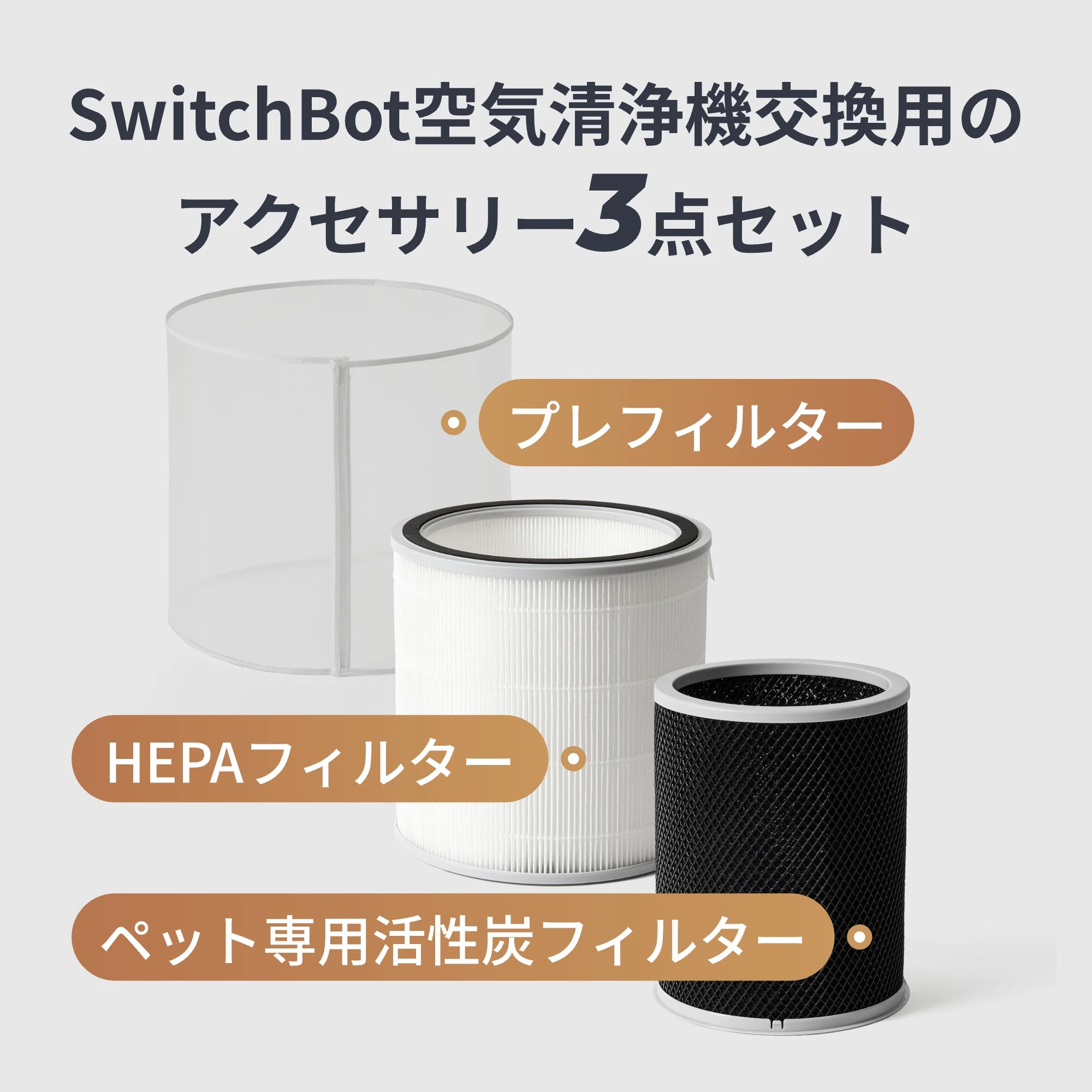 SwitchBot 空気清浄機交換用のアクセサリーセット