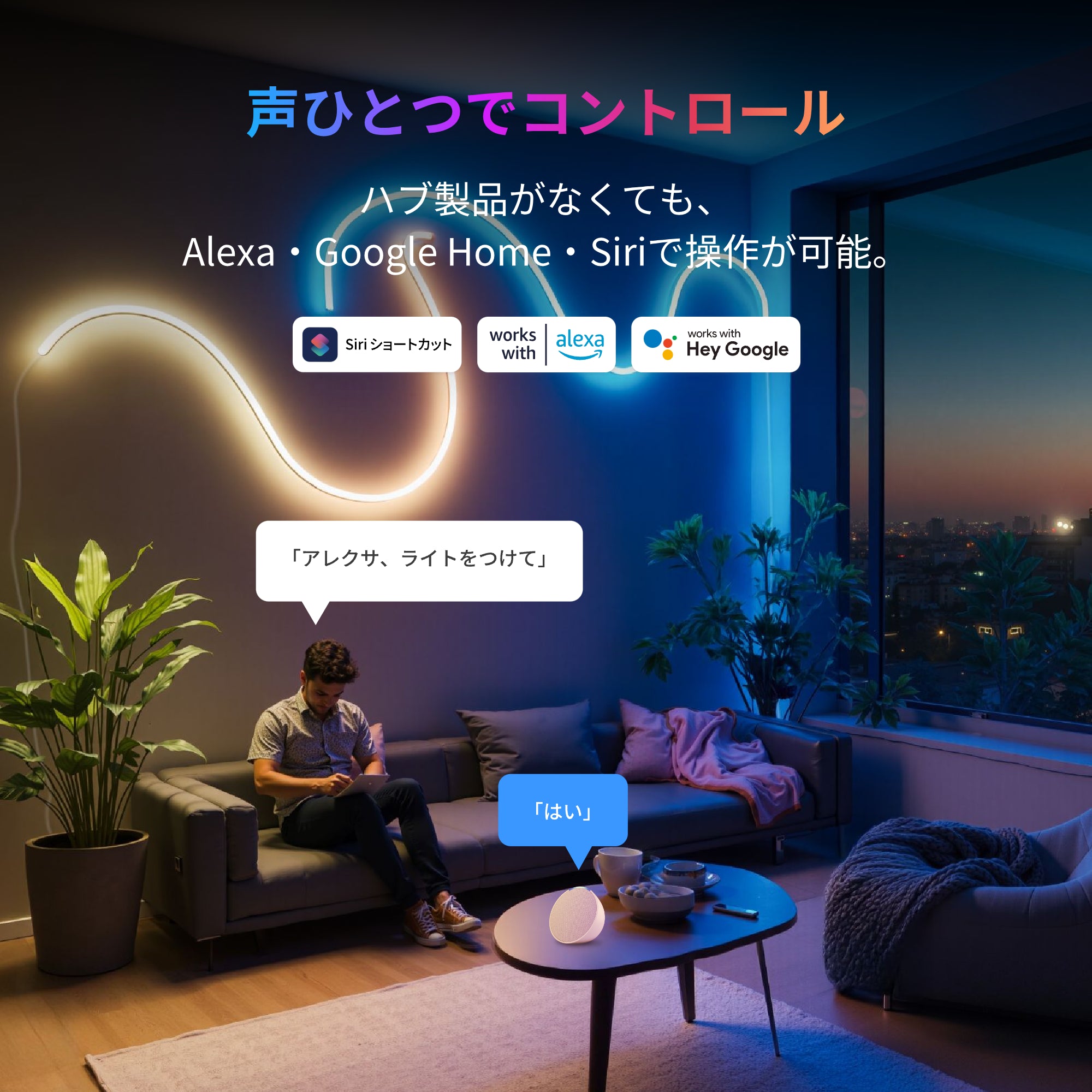 SwitchBot RGBICワイヤーネオンライト