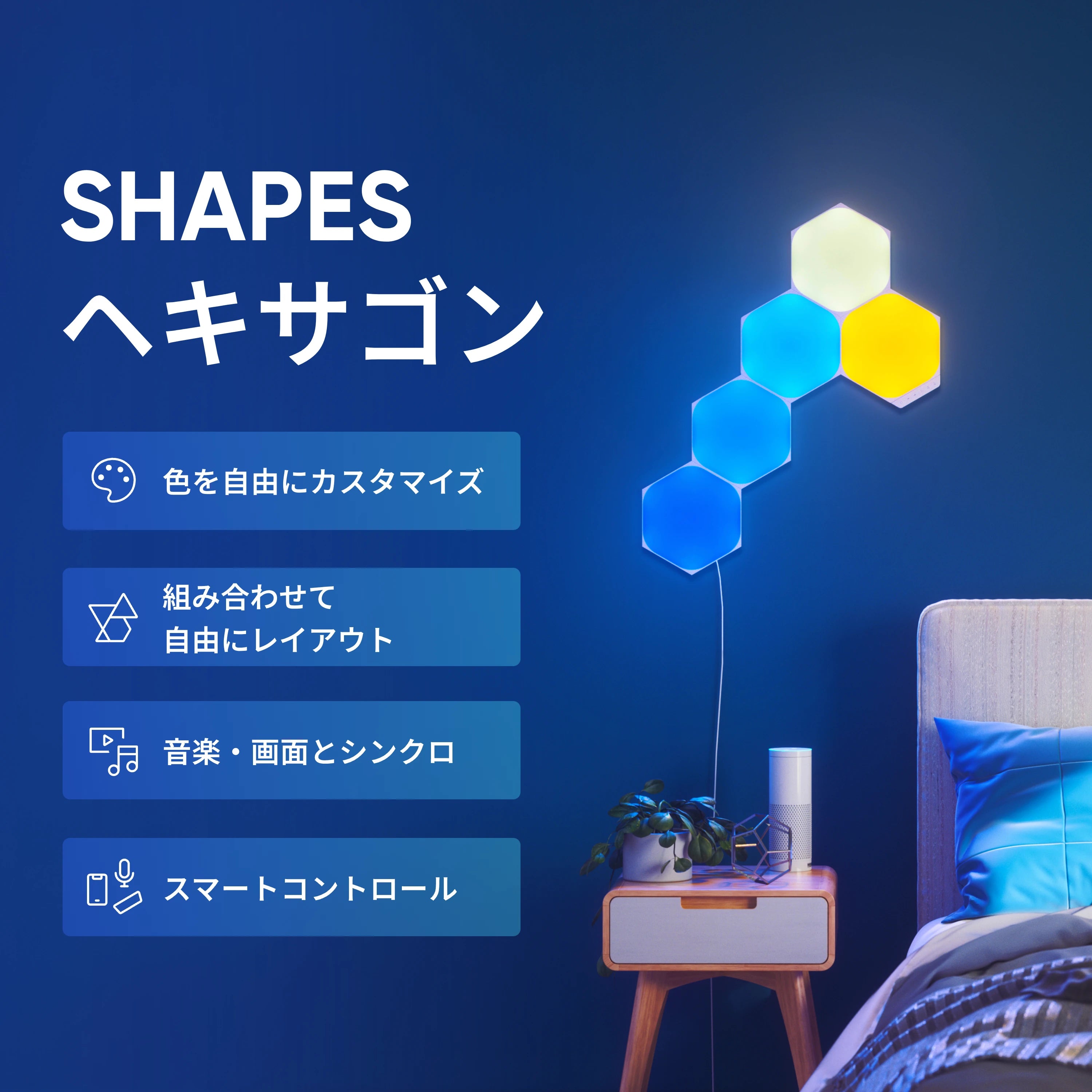 Nanoleaf Shapes ヘキサゴン スターターパック