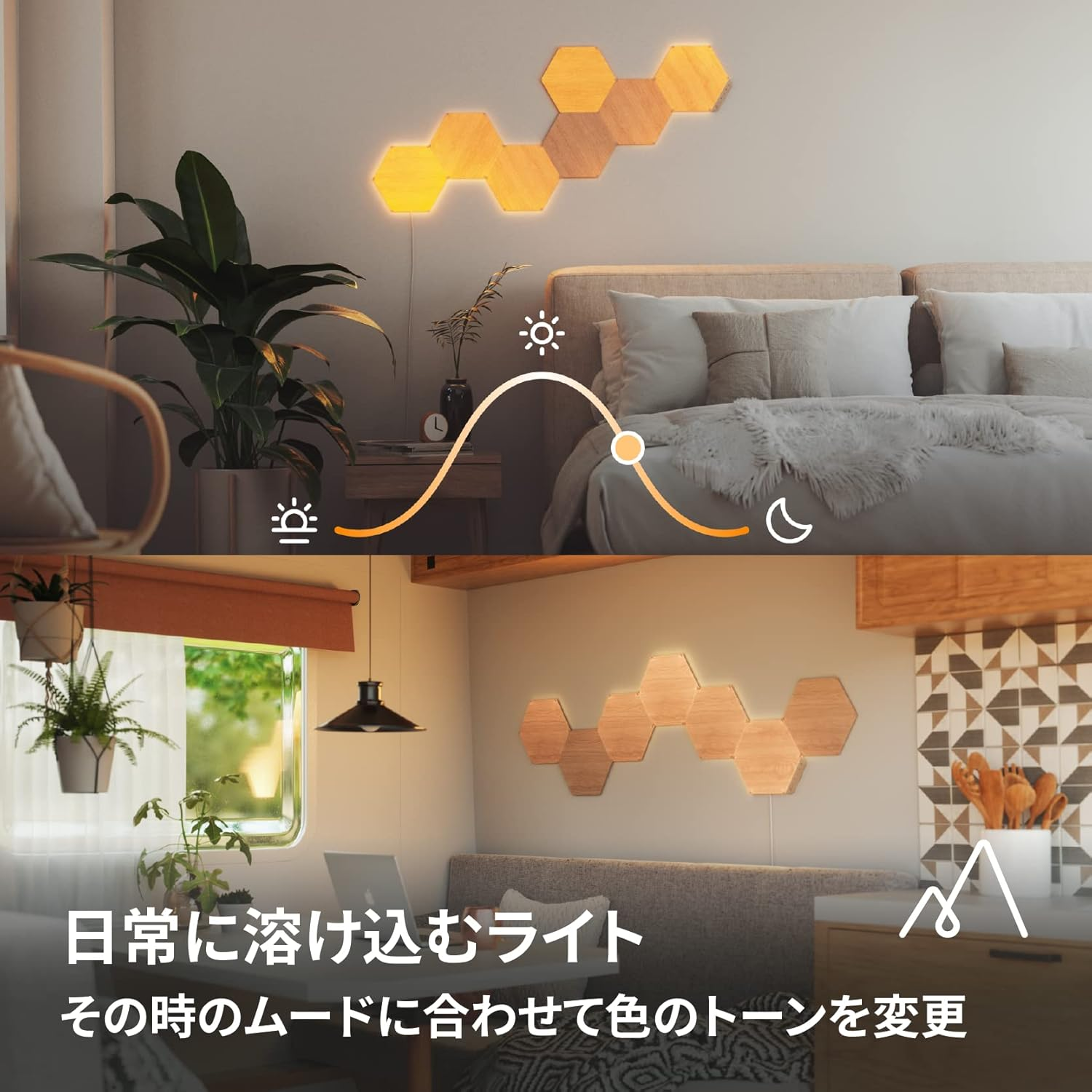 Nanoleaf Elements ヘキサゴン スターターパック（7枚入り）