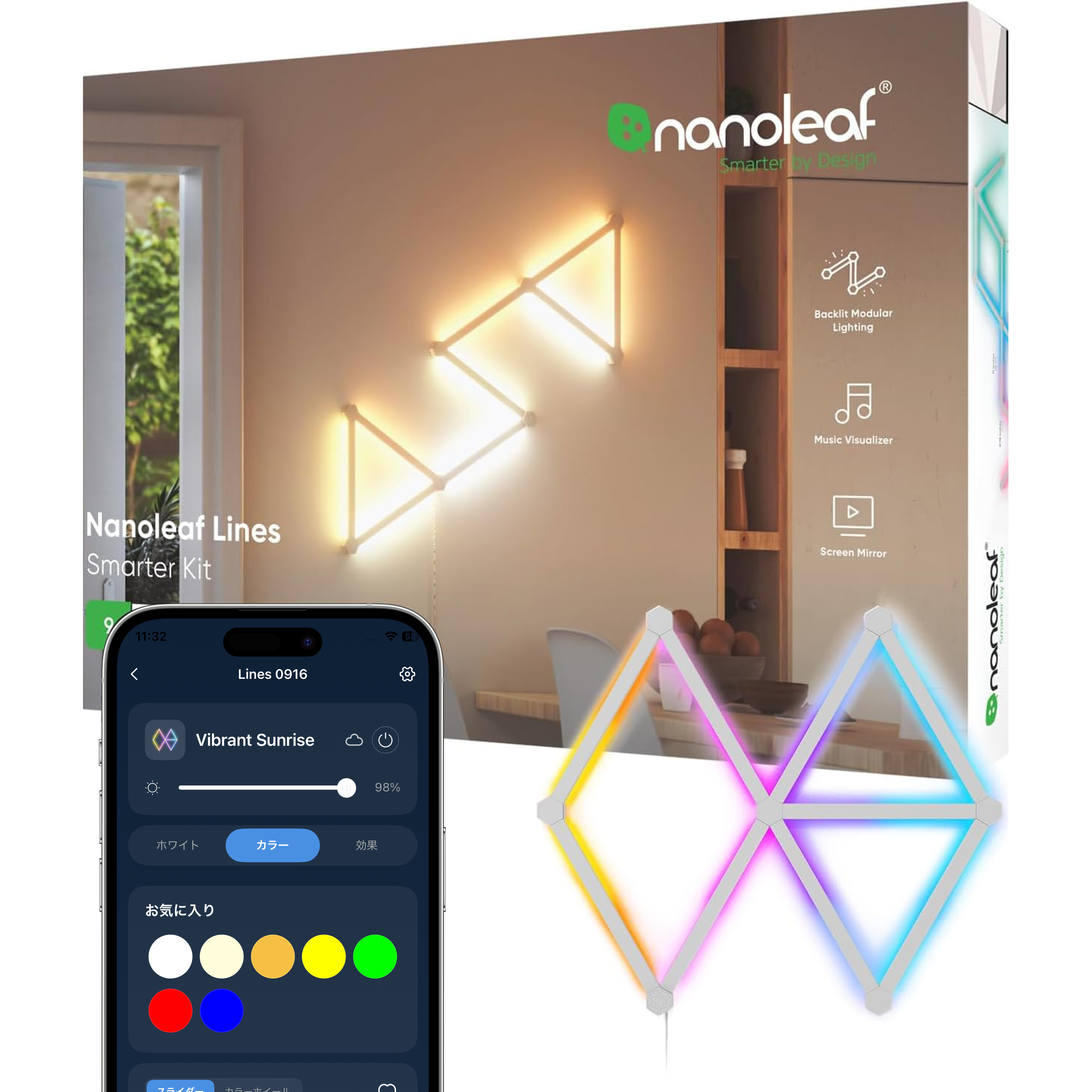 Nanoleaf Lines 60° スターターパック