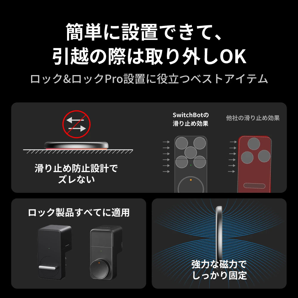 SwitchBot ロックシリーズ用マグネットアクセサリー（5個入り）