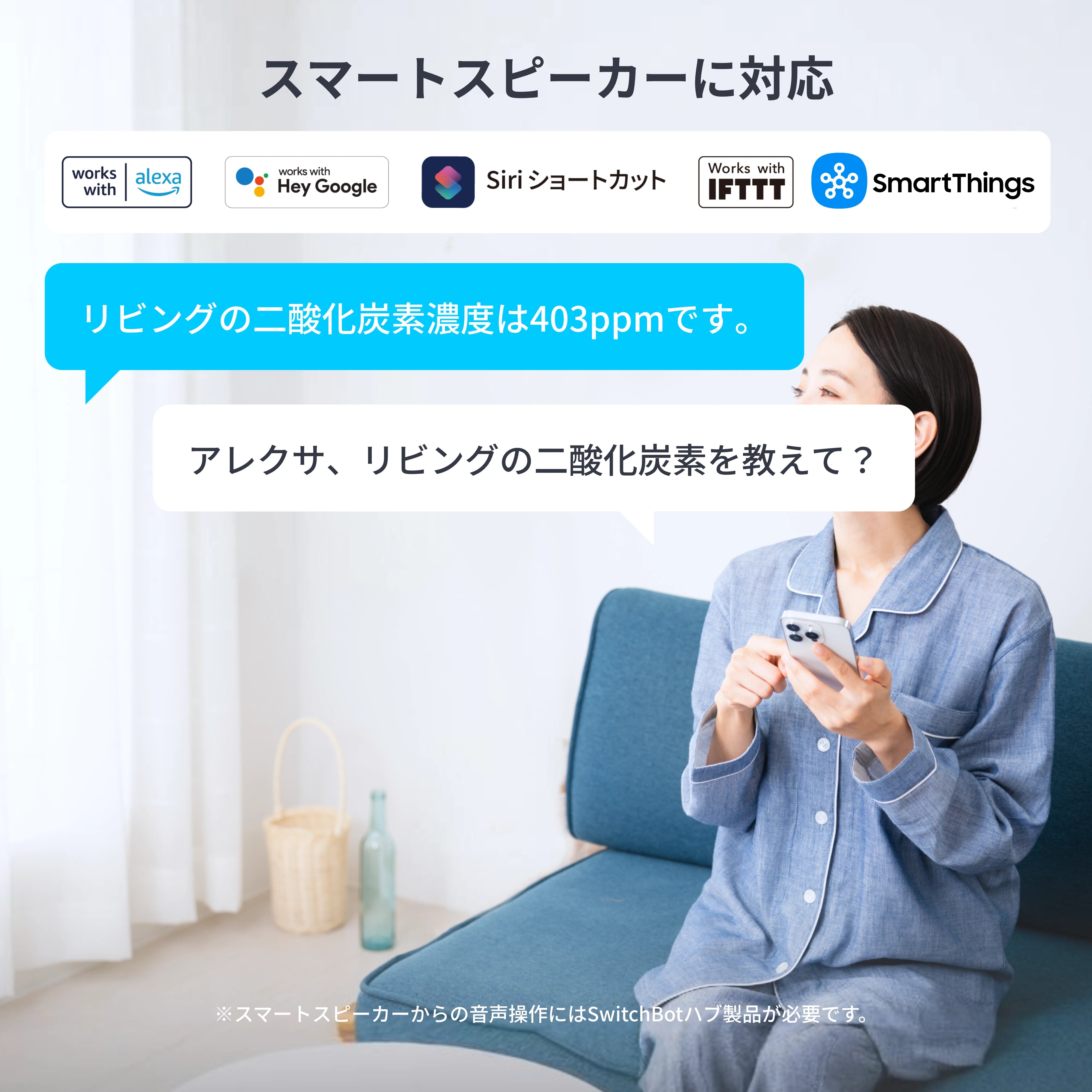 SwitchBot CO2センサー（温湿度計）