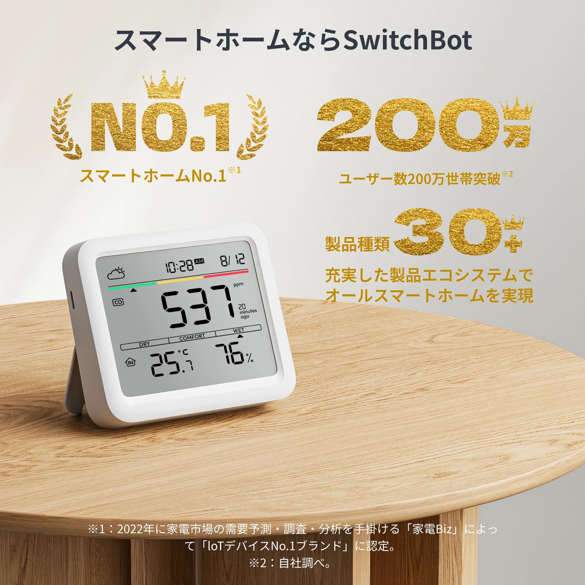 SwitchBot CO2センサー（温湿度計）