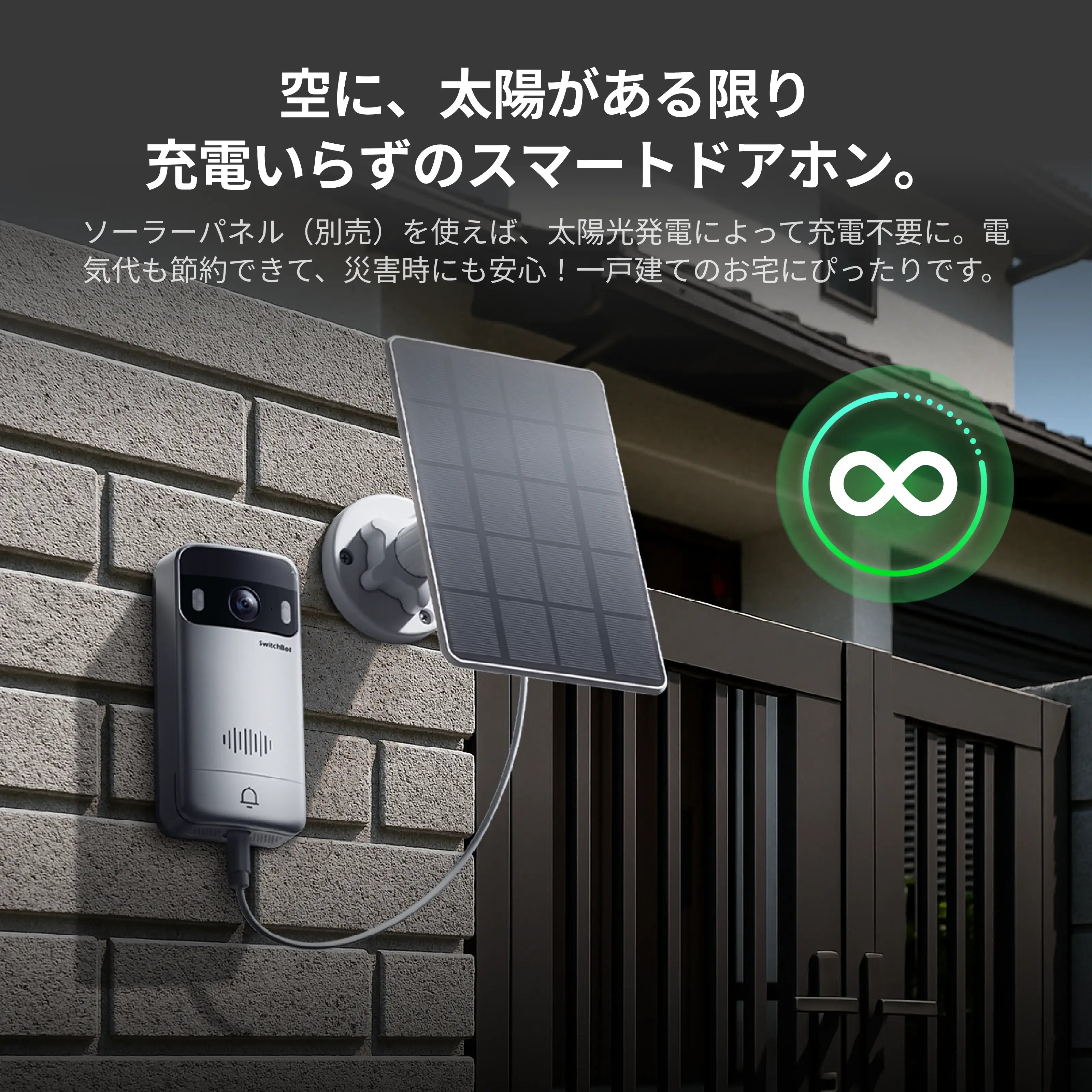 SwitchBot 顔認証パッドPro専用ソーラーパネル