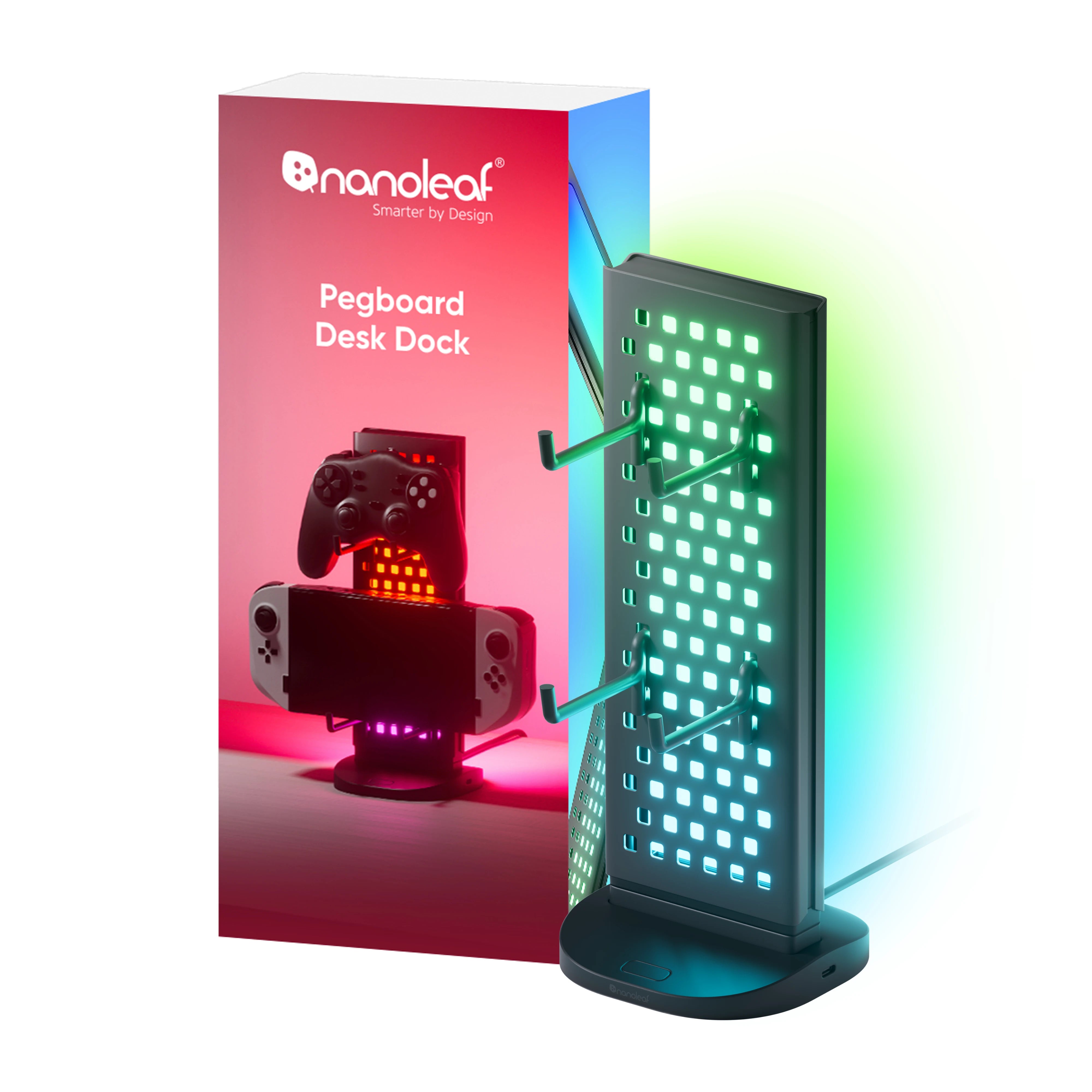 Nanoleaf ペグボードデスクドック